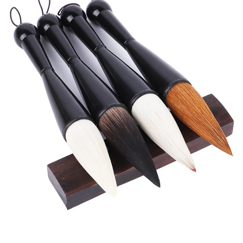 Cepillo de escritura Lobo pelo grande cubo grande escritura cepillo escritura primavera Festival cuplete fu carácter grande palabra pareado oso oveja escritura cepillo