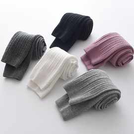 女童坑条连裤袜春秋款多色弹力打底袜儿童百搭洋气舞蹈袜童装袜子