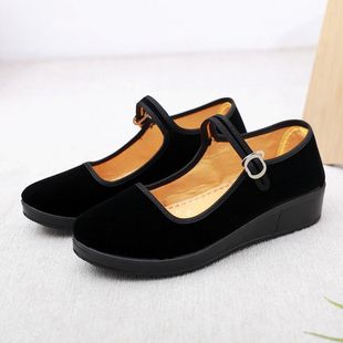 4cm�����ϱ�����ЬŮʿ�Ƶ깤��Ь��ɫ��Ь�ɻ��ϰ���ƽ�q��Ь