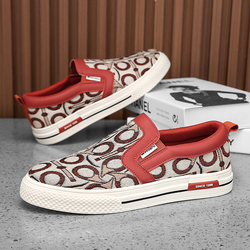 Personalidad de los hombres Primavera y verano Tendencia de corte bajo Zapatos de lona de todo fósforo Casual al aire libre Zapatos perezosos cómodos y transpirables