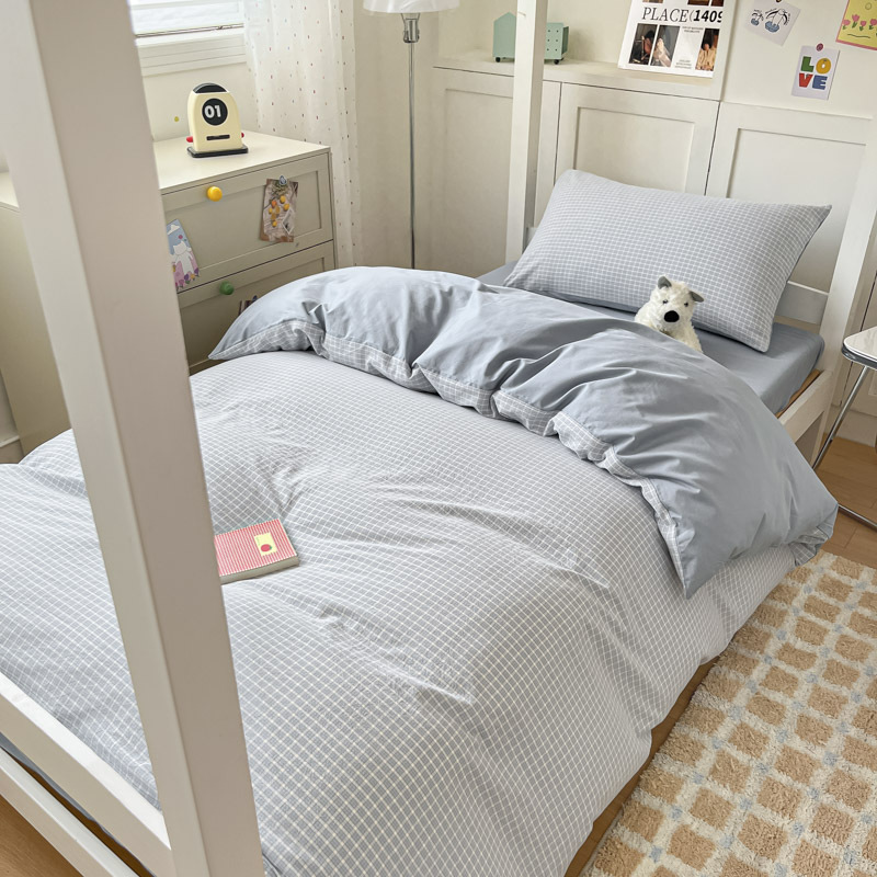 Temporada de estudiantes Sábanas de dormitorio de estudiantes Juego de tres piezas Dormitorio de estudiantes Funda de edredón individual Dormitorio Juego de sábanas para literas