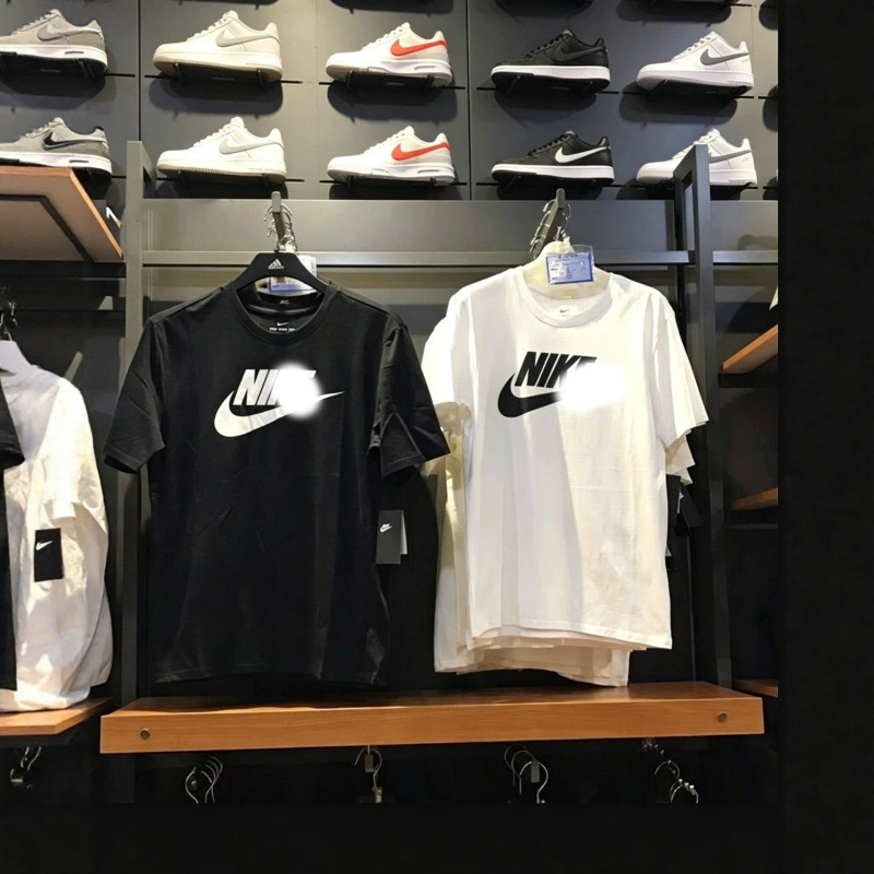 Dropshipping Trendy Brand Pure Cotton Short-Sleeve T-Shirt, Nike Official Short-Sleeve, Unisex Korean Style Casual Daily Wear, Couple's Outfit Dropshipping Trendy Brand Pure Cotton Short-Sleeve T-Shirt, Nike Official Short-Sleeve, Unisex Korean Style Casual Daily Wear, Couple's Outfit