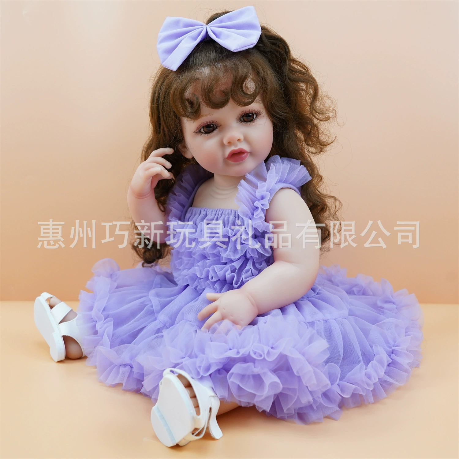 [Поддержка индивидуальной настройки] Кукла Rebirth, милая принцесса, юбка-пачка, розовая пышная юбка, мягкая и реалистичная кукла с пересадкой волос