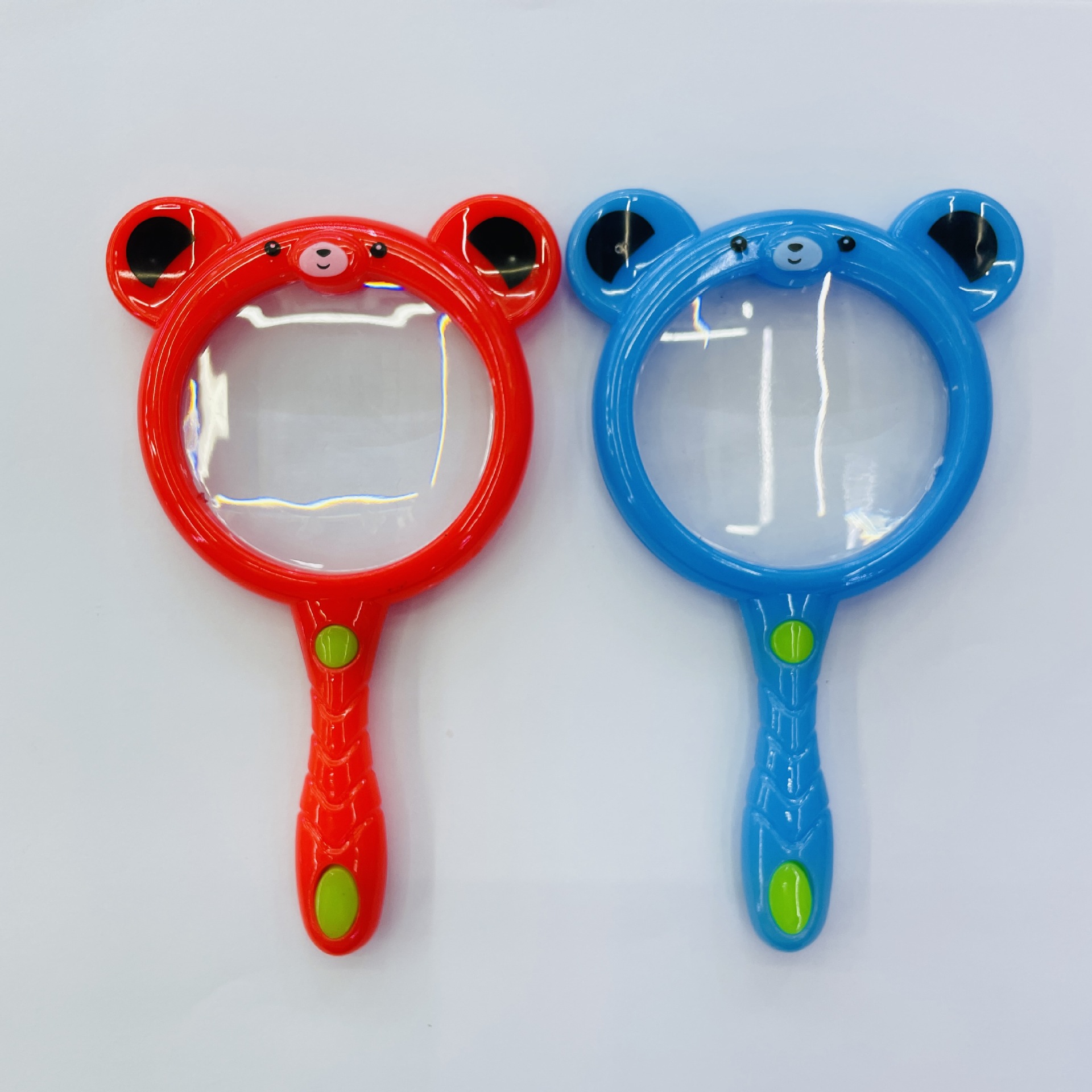 Niños anti-caída de mano de dibujos animados animal lupa Kinder ciencia experimento juguete niños lindo regalo