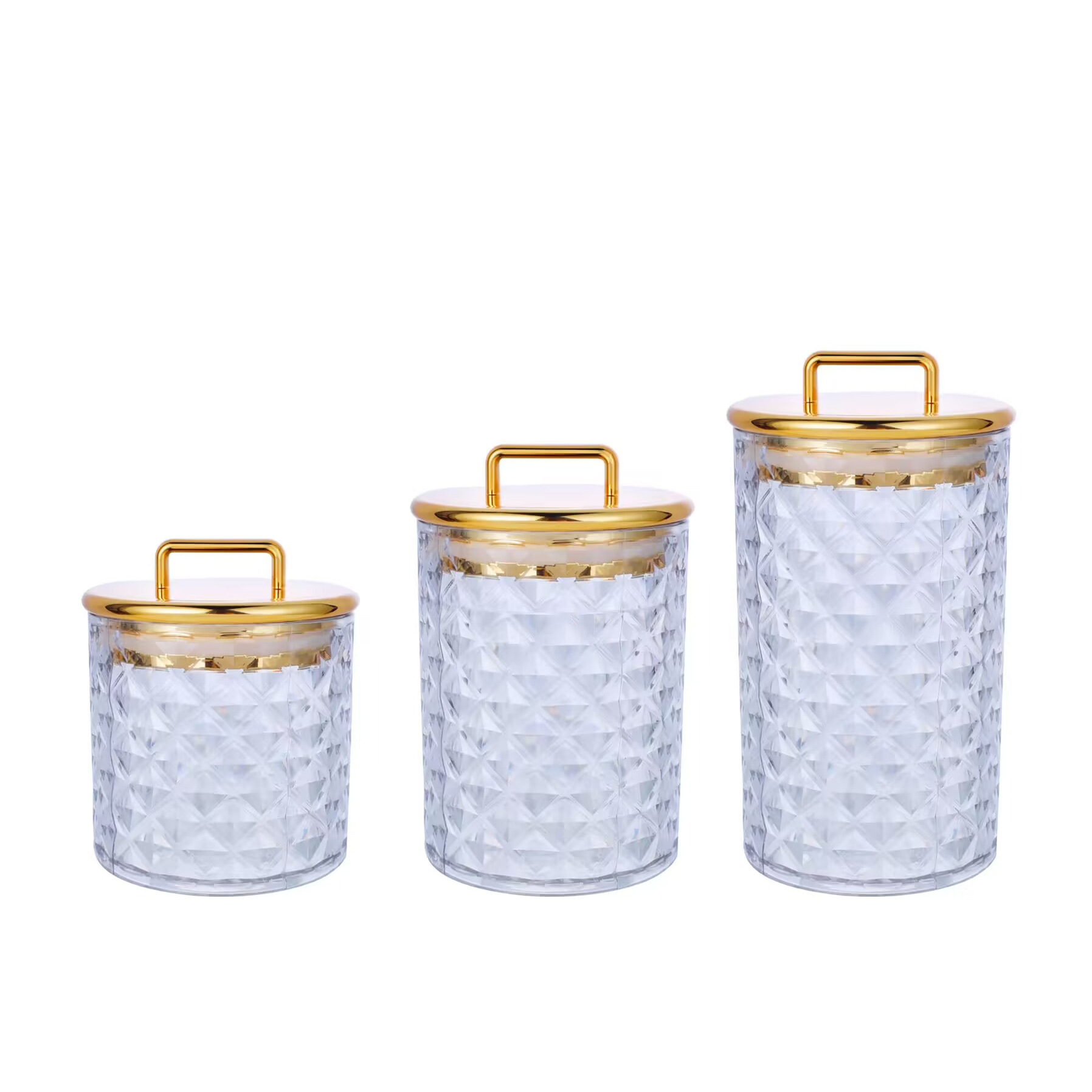 Fábrica venta directa al por mayor nueva lata de dulces tres piezas conjuntos transparentes estampado plástico bocadillos lata de almacenamiento otros Taizhou image 2
