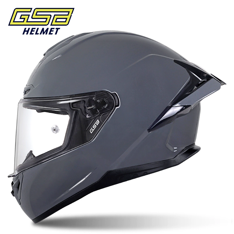 Мотошлем GSB 361GT, полнолицевой с удлинённым задним крылом, размеры S–3XL