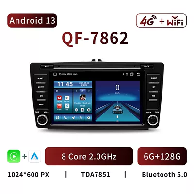 DVD Navigation, 8inch Android Car Central Control - qf7862-android-13-8-core-6g128g-8inch