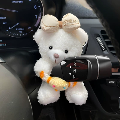 Trendy Cute Bear Gear Shift Sürətlər qutusu və əl tormozu başlıqları - cute-bear-candy-gear-lever-decoration