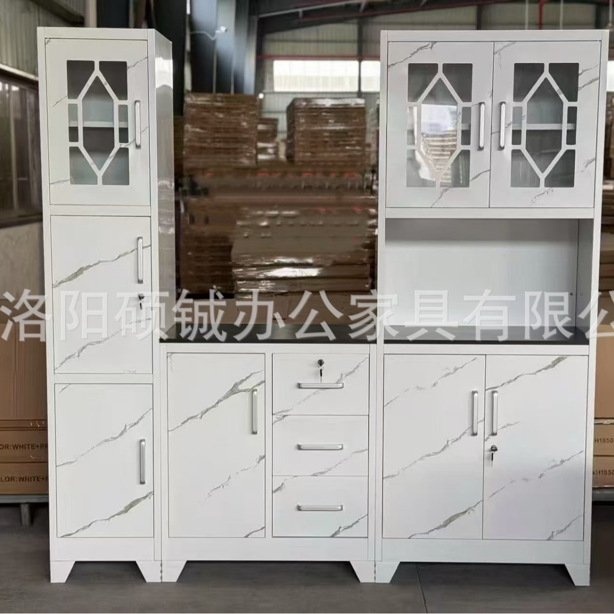Foreign Trade Steel Kitchen Storage Cabinet Aluminum Alloy Cupboard Kitchen Sideboard Kitchen Storage Cabinet Storage Cabinet
