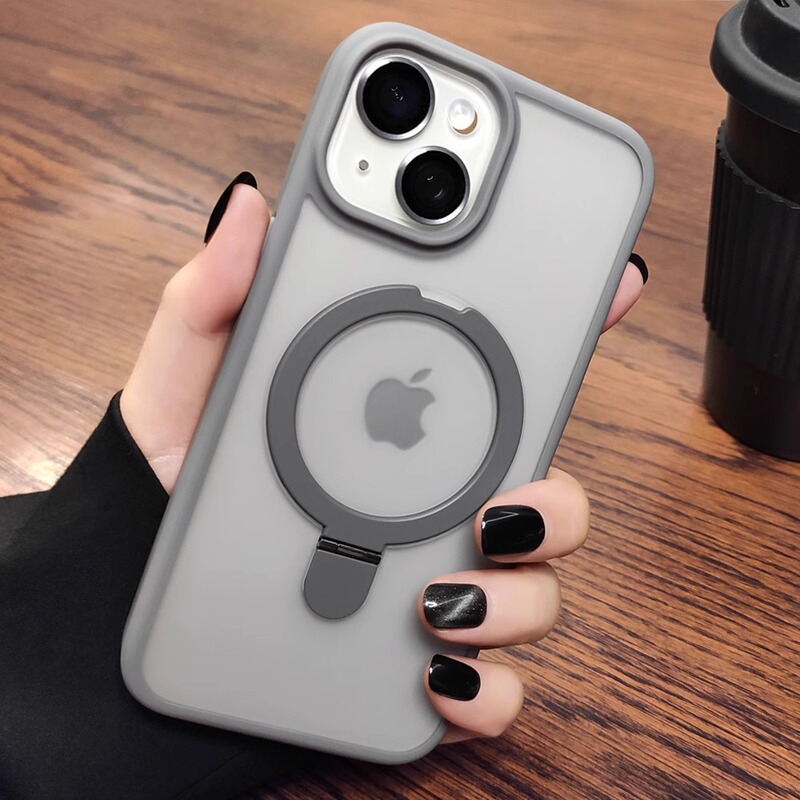 Suitable for Apple iPhone 18 Pro Max Phone Case with Skin-Like Matte Finish, Semi-Transparent, Magnetic Metal Folding Stand, 17 Case Suitable for Apple iPhone 18 Pro Max Phone Case with Skin-Like Matte Finish, Semi-Transparent, Magnetic Metal Folding Stand, 17 Case