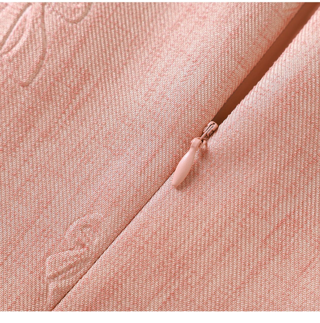Đầm chữ A nữ cao eo họa tiết jacquard nơ — màu hồng chi tiết 27