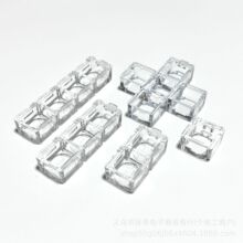 跨境时尚爆款解压玩具透明键盘底座解压玩具试轴器配件钥匙扣挂件