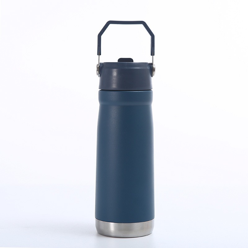 Nuevo transfronterizo de acero inoxidable 304 taza de aislamiento térmico con mango taza de agua portátil deportiva al aire libre taza de vacío doble