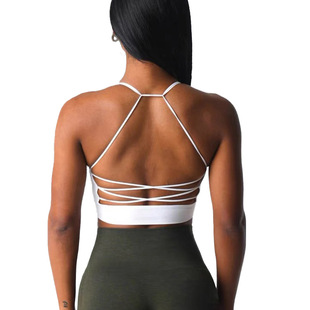 Foreign trade cross-border European and American yoga Vest Women's chest pad beauty back high elastic quick-drying running fitness dance training sling