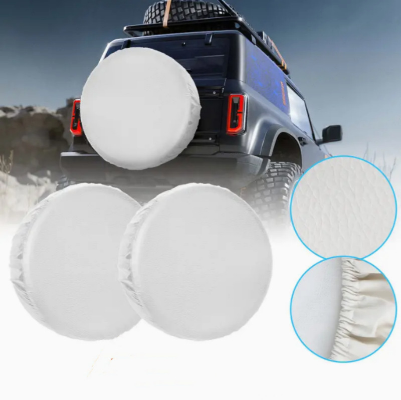 Universal for Car Trailer RV SUV Truck Waterproof Soft PVC Tire Cover Camper and Travel Trailer