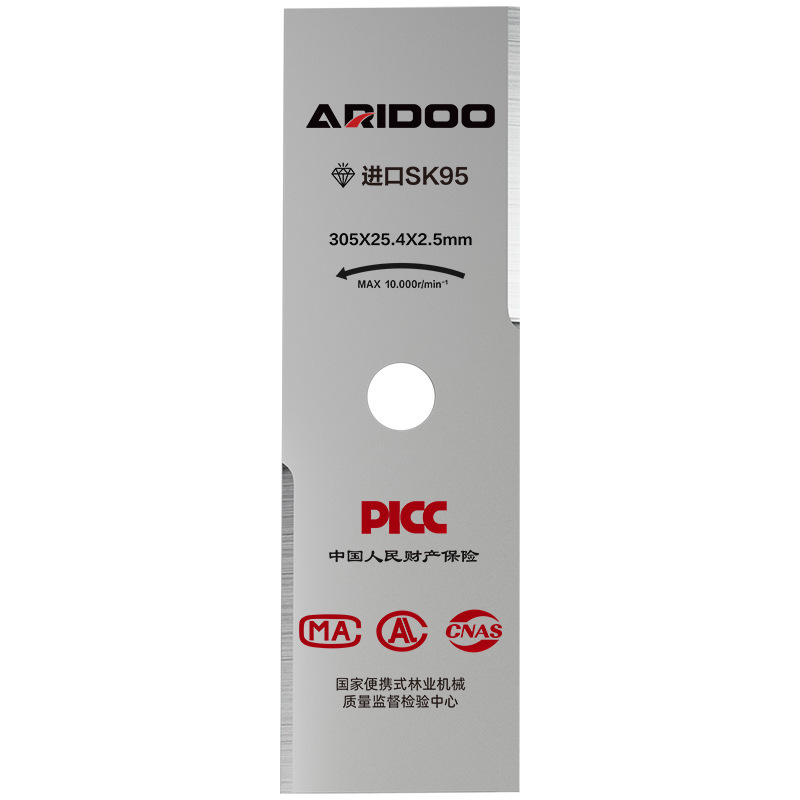 Cuchillo de corte de césped de gasolina redondo en forma de una palabra espesa y alargada cuchilla de sierra de acero de manganeso diamante accesorios universales