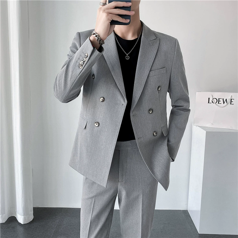Set, suit, jacket, high-quality style, Korean style