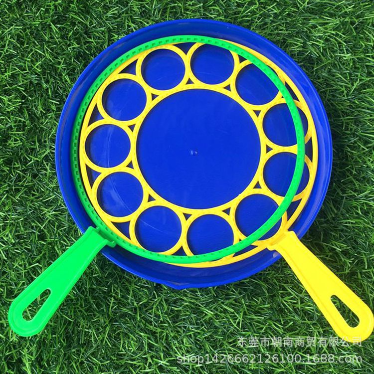 Diversión creativa transfronteriza de los niños burbuja Mostrar actividad círculo grande burbuja placa al aire libre juego enorme burbuja herramientas al por mayor