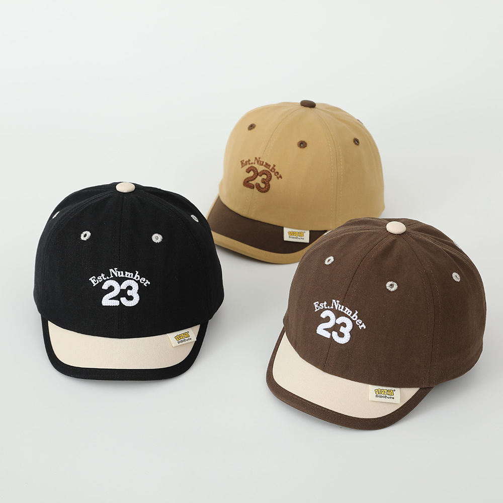 Sombreros digitales para bebés primavera y otoño sombreros para niños niñas sombreros de béisbol de colores sombreros cortos de lengüeta