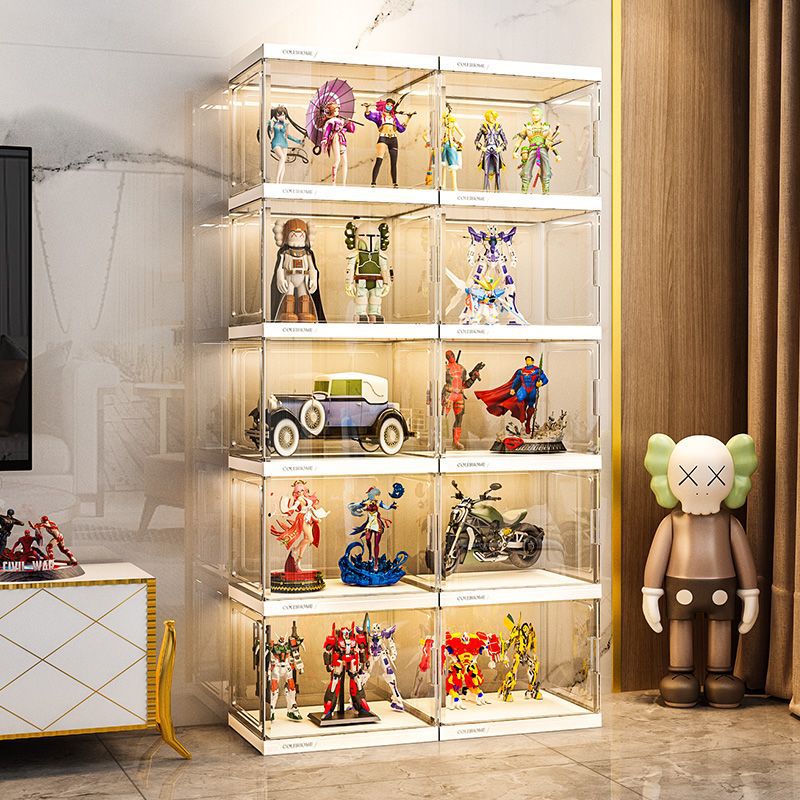 【亚克力】手办展示柜玩具模型防尘展示架亚克力透明乐高置物架