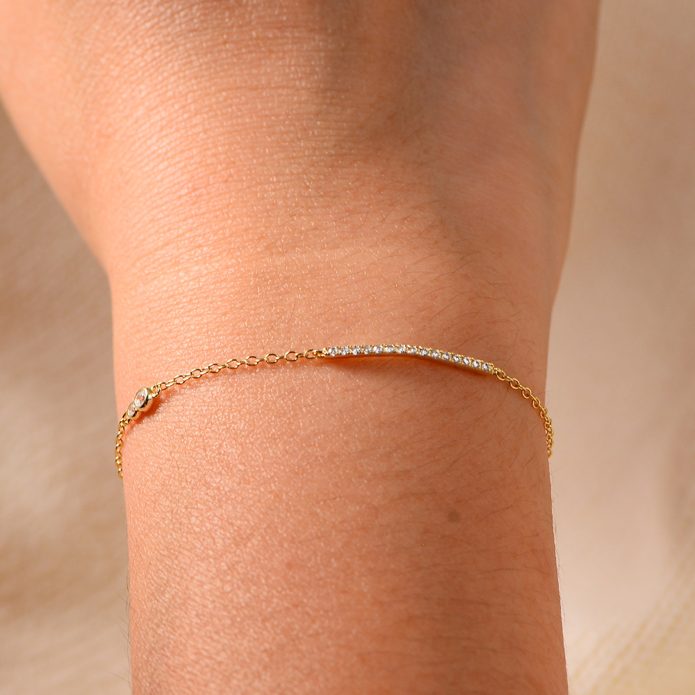 S925 pulsera de lujo ligera de alta calidad de plata de ley, cadena de diseño de nicho de genes europea y americana, joyería de plata de estilo frío simple