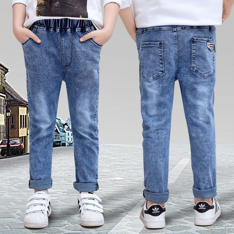 Boys' jeans spring and autumn children's pants casual pants