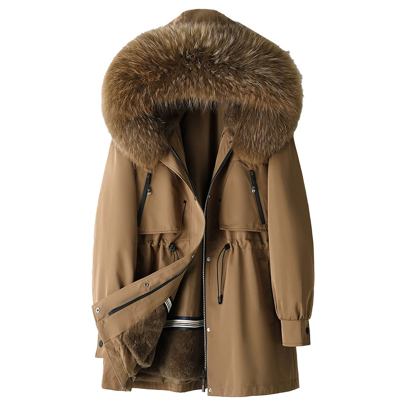 Removable‑liner jacket 2025, fur‑trim hood, removable inner lining, sizes M–2XL