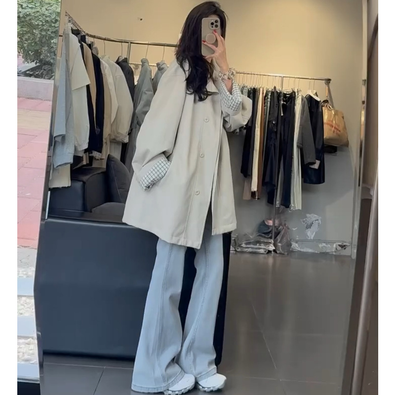 短款风衣外套女2025春秋新款爆款小个子韩系高级感日系英伦风休闲|undefined