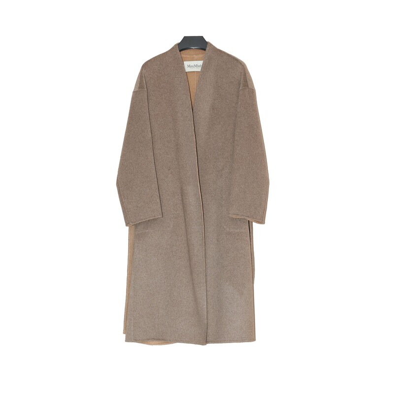 26 Styles of Autumn and Winter 100% Yak Wool and Camel Wool Double-Sided Collarless Loose Long Women's Cashmere Coat 26 Styles of Autumn and Winter 100% Yak Wool and Camel Wool Double-Sided Collarless Loose Long Women's Cashmere Coat