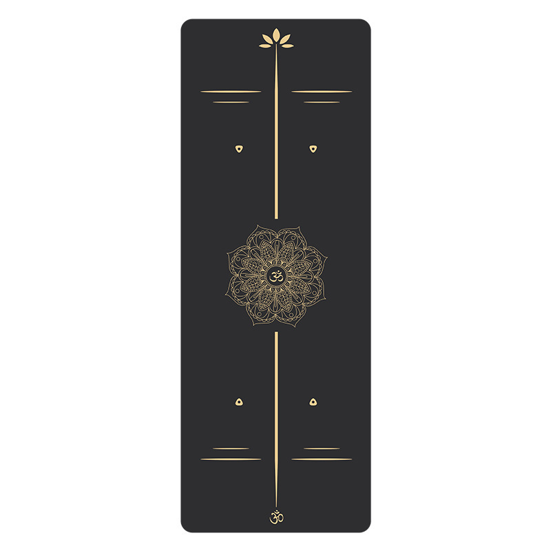 Bronzing Natural Rubber Yoga Mat Thickened Non-slip Women's Widened Beginner Men's Fitness Mat Adult Weight Loss Mat