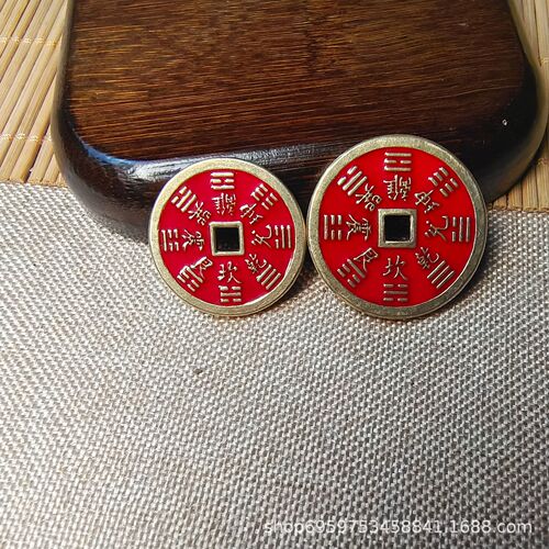 Yellow Copper Mountain Ghost Money Spender Pendant Jewelry Gift Couple's Hall Decoration Qi Men Dun Jia Mountain Ghost Money Pendant 