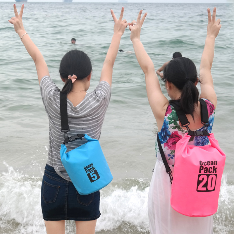 Verano playa caliente deriva bolsa de natación al aire libre mochila individual PVC impermeable bolsa de teléfono móvil Portátil Bolsa de cubo grande