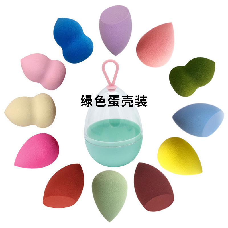 Huevo de belleza húmedo y seco de doble uso calabaza huevo en polvo esponja de soplo huevo maquillaje huevo cojín de aire soplo de polvo súper suave no comer polvo