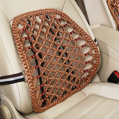 Waist support – Car waist support summer hand-woven ice - pull-net-cayenne
