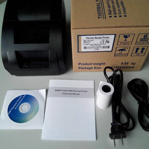 Portuguese Spanish Thermal Printer USB 58mm Receipt Printing Cash Register Receipt Printing