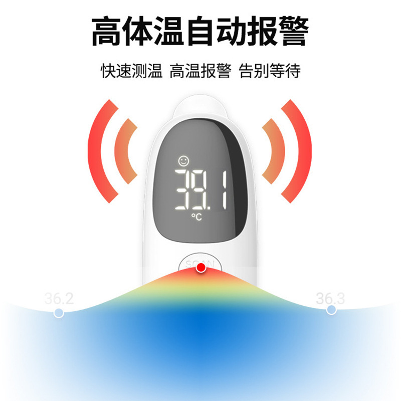 English R9 Forehead and Ear Dual-Purpose Thermometer Cross-Border Export Specializes in High-Precision Measurement of Body Temperature Forehead and Ear Integrated Thermometer