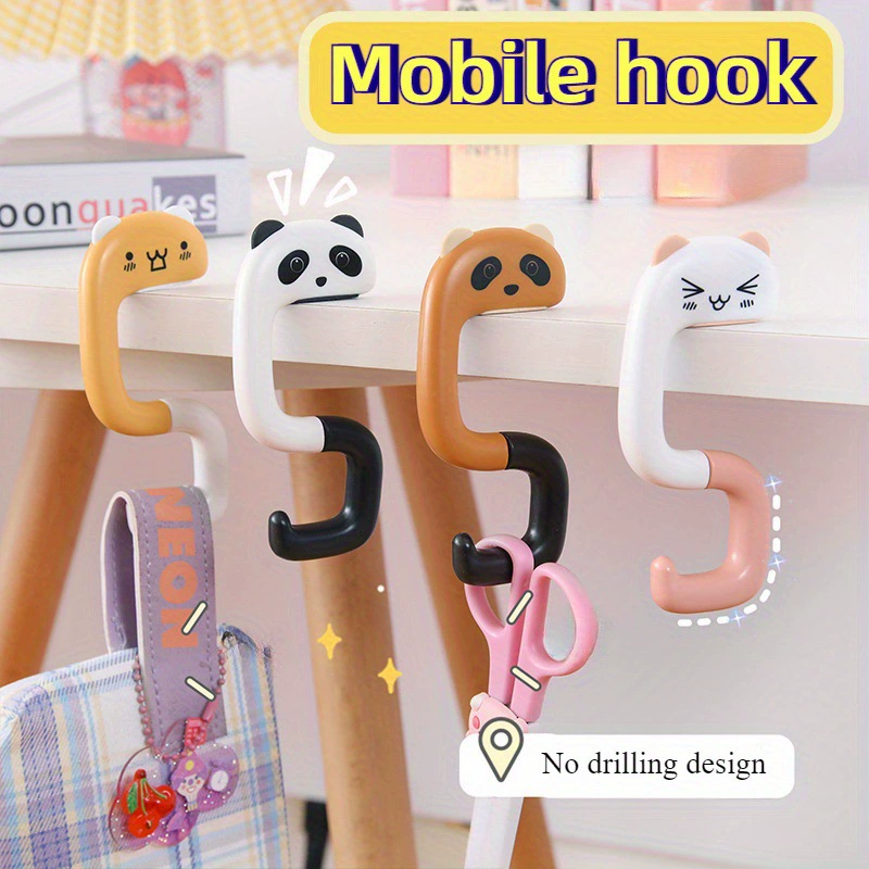 2025 новый кросс-бордерный 1 портативный настольный крючок, съемный портативный настольный крючок, подходит для сумок