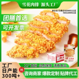 鸡排源头工厂雪花肉排出口星星大鸡排油炸小吃团膳食堂预制菜批发