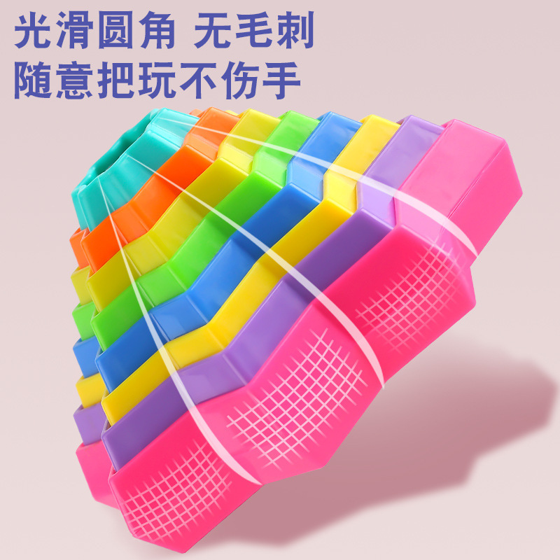 Radish Tower 3D Printing Genuine Ring Spiral Octagonal Star Loop Net Red Decompression Creative Non-Toy