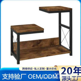 Rustic 3-Tier Desktop Storage Shelf, Freestanding Multi-Leve