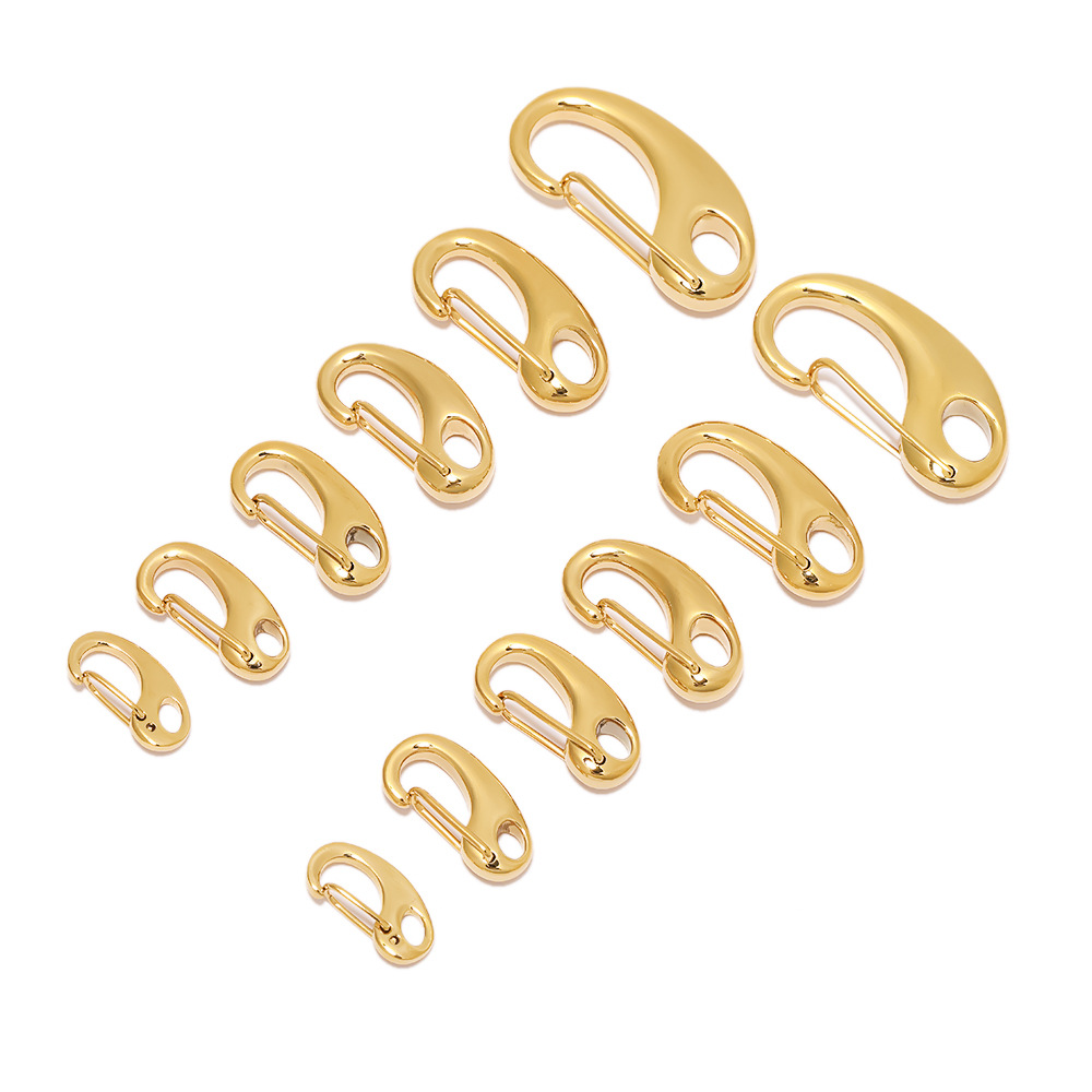 304 Stainless Steel Material Geometric Pattern Polished Finish Plating Design 5 PCS/Package 16mm 304 Stainless Steel Geometric Polished Jewelry Buckle