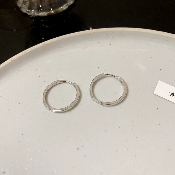 E5209 silver#silver circle