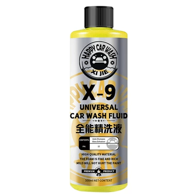 Xijie Car Wash Liquid, Pre-Wash Liquid, Foam Cleaner, Wax Water Cleaning Agent, Traceless Maintenance, Self-Cleaning Agent, Deep Cleaning (Cleaning/curing agent) - bottle-x9-fine-lotion-500ml