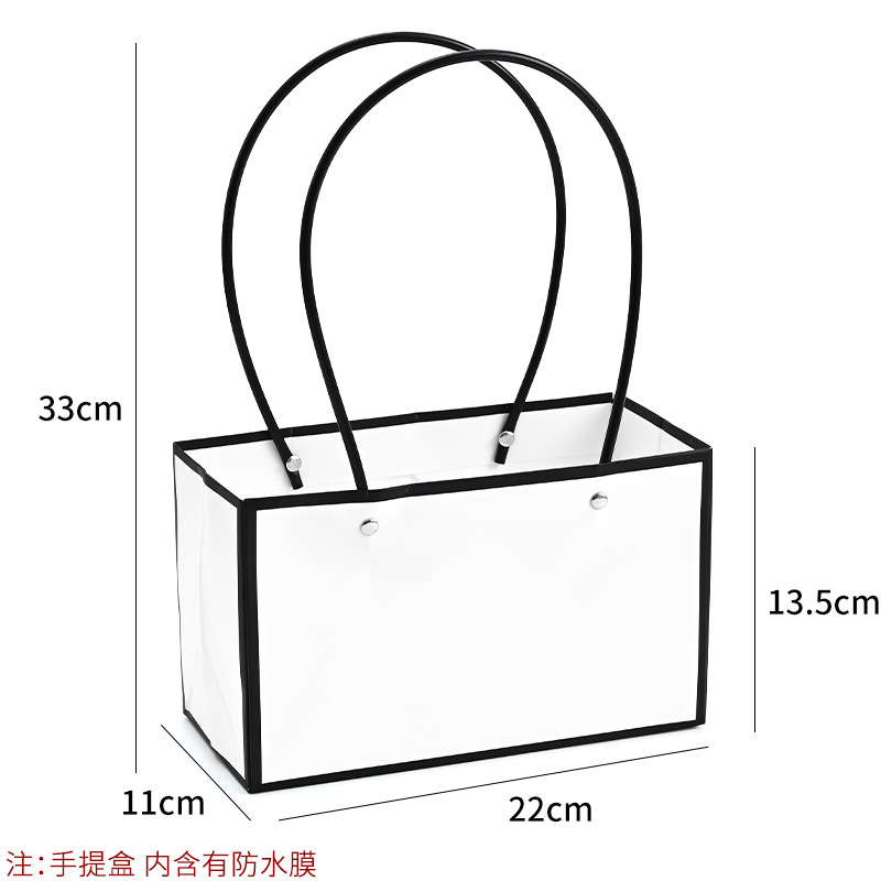 Bolso especial transfronterizo para flores, descuento al por mayor, bolsa trapezoidal de papel kraft impermeable, bolsa de embalaje de regalo, bolsa de ramo