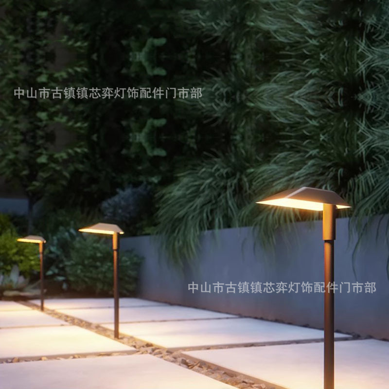 户外草坪灯防水草地灯LED接电北欧庭院灯花园别墅景观灯地插路灯|undefined