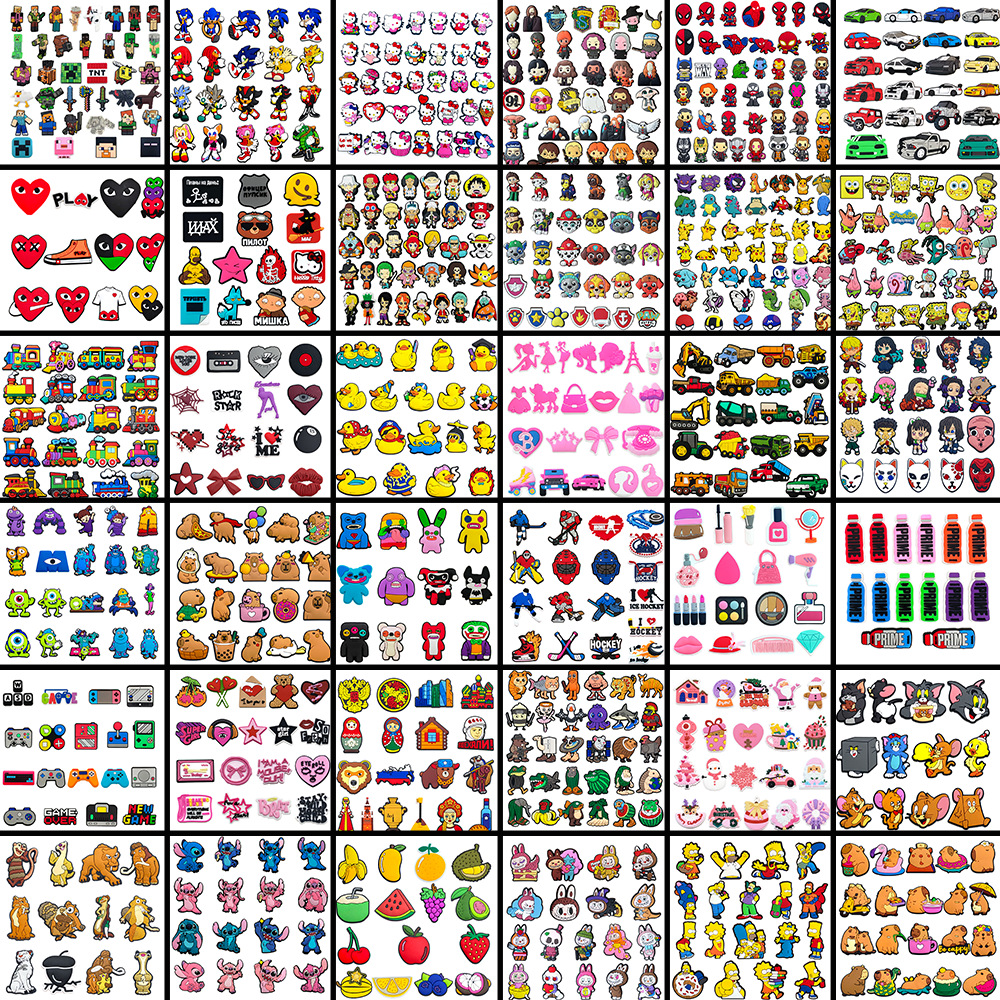 Cross-Border E-Commerce DIY Shoe Buckle Shoe Flower Set Croc Shoes Garden Shoes Removable Decorative Buckle Adaptable Shoe Flower Set