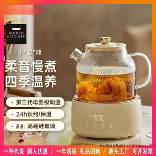 Office New Multi-functional Health Pot Fresh Stew Water Flower Tea Pot Full Small Glass Tea Boiler Household