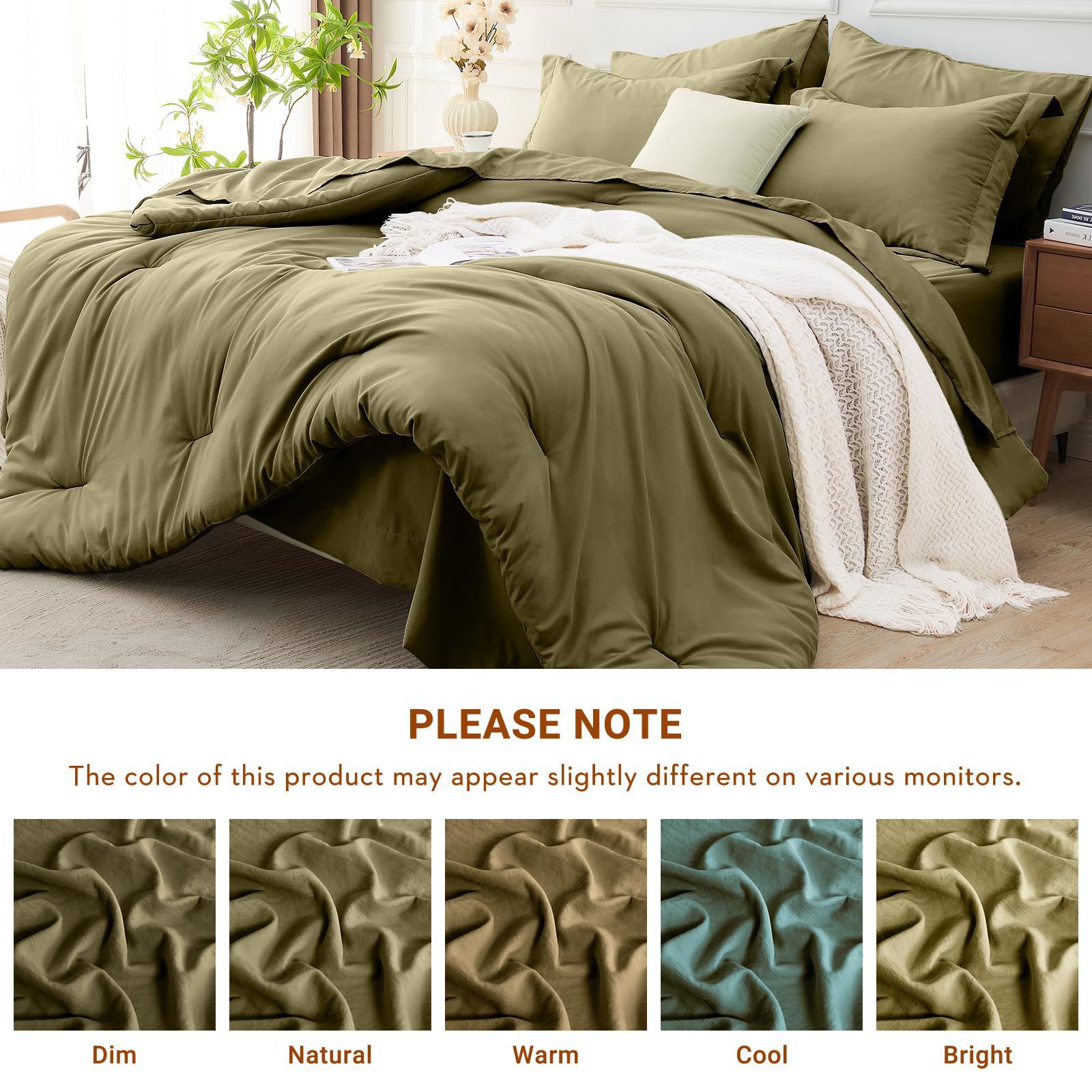 King(102__x 90__) Olive Green-