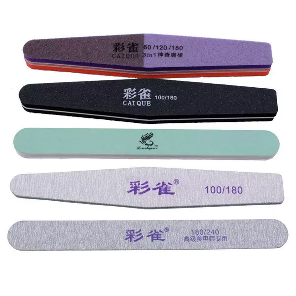 Color Finch Thin Type Rubbing Strip Polishing Strip Nail File Frosted Polishing Strip Household Double-Sided Nail Tool Nail Artists