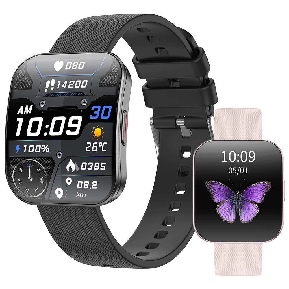 New U17 Smart Watch Amoled Curved Screen Bluetooth Call Voice Assistant Step Counting Sports Watch Cross-Border